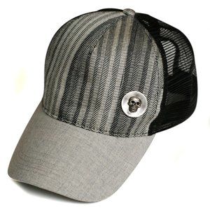 Unisex Vintage Fabric Baseball Cap with Button